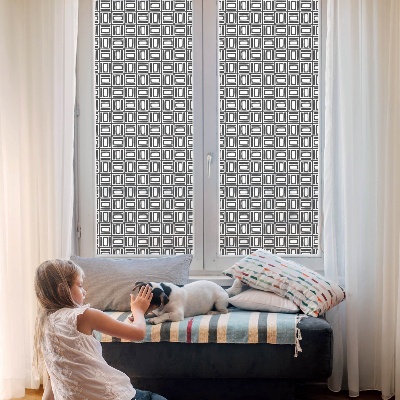 Glas in lood raamfolie Energetisch patroon