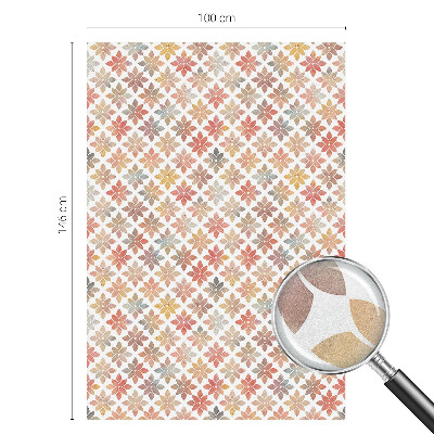 Melkglas folie met glas in lood effect Bloemenschoonheid