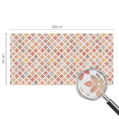 Melkglas folie met glas in lood effect Bloemenschoonheid