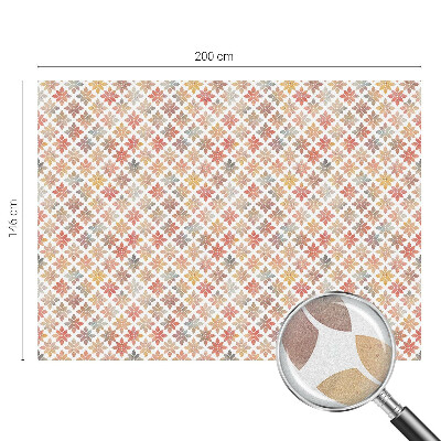 Melkglas folie met glas in lood effect Bloemenschoonheid