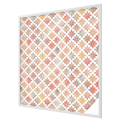 Melkglas folie met glas in lood effect Bloemenschoonheid