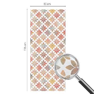 Melkglas folie met glas in lood effect Bloemenschoonheid