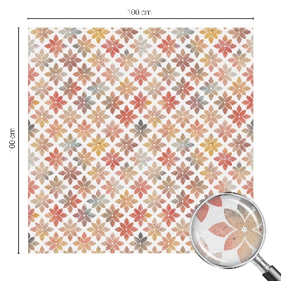 Melkglas folie met glas in lood effect Bloemenschoonheid