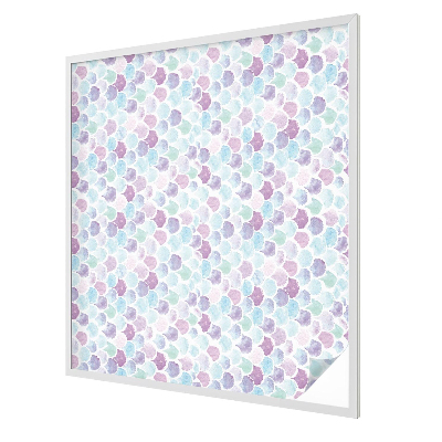 Zelfklevende raamfolie glas in lood Pastelstippen