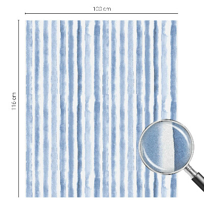 Zelfklevende raamfolie glas in lood Blauwe strepen