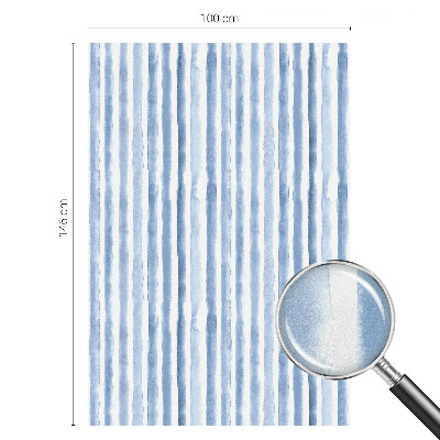 Zelfklevende raamfolie glas in lood Blauwe strepen