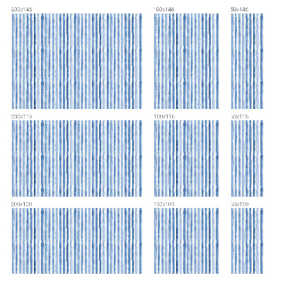 Zelfklevende raamfolie glas in lood Blauwe strepen