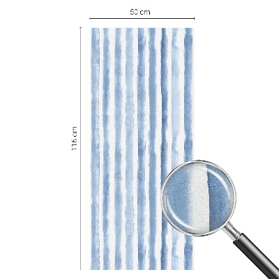 Zelfklevende raamfolie glas in lood Blauwe strepen