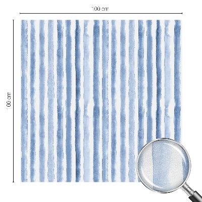 Zelfklevende raamfolie glas in lood Blauwe strepen