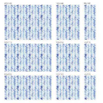 Privacy folie raam Blauwe golven