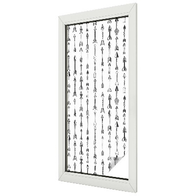 Melkglas folie met glas in lood effect Geometrische pijlen