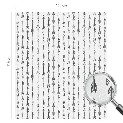 Melkglas folie met glas in lood effect Geometrische pijlen