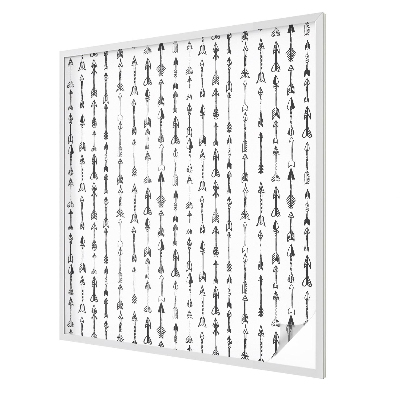 Melkglas folie met glas in lood effect Geometrische pijlen