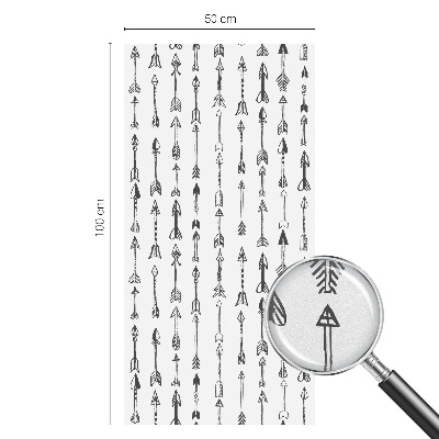 Melkglas folie met glas in lood effect Geometrische pijlen