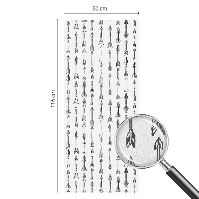 Melkglas folie met glas in lood effect Geometrische pijlen