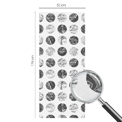 Glas in lood folie voor raam Marmeren elegantie