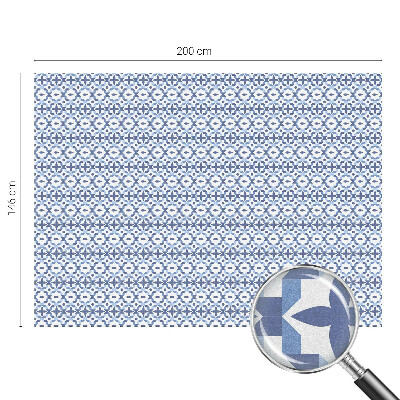 Zelfklevende raamfolie glas in lood Blauwe mozaïek