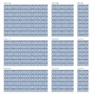 Zelfklevende raamfolie glas in lood Blauwe mozaïek