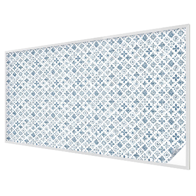 Melkglas folie met glas in lood effect Bloemenornament