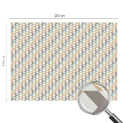 Glas in lood raamfolie Geometrische ruiten