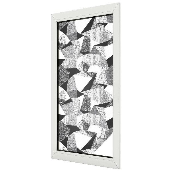 Zelfklevende raamfolie glas in lood Geometrische figuren