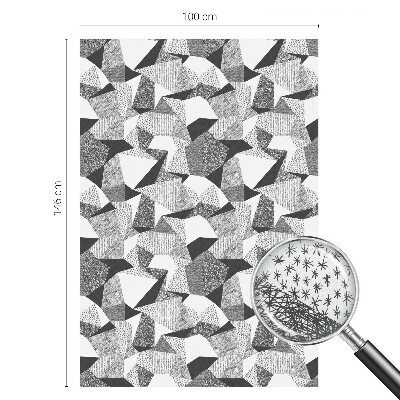 Zelfklevende raamfolie glas in lood Geometrische figuren
