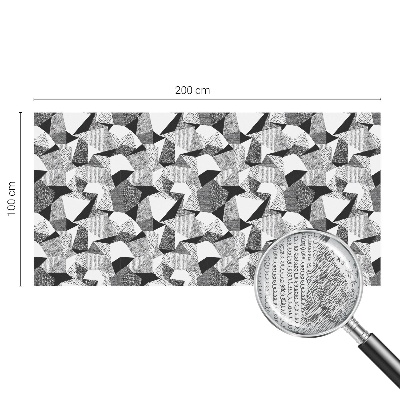 Zelfklevende raamfolie glas in lood Geometrische figuren