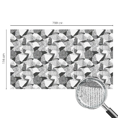 Zelfklevende raamfolie glas in lood Geometrische figuren