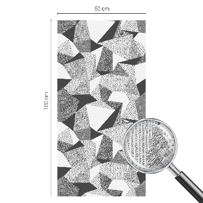 Zelfklevende raamfolie glas in lood Geometrische figuren