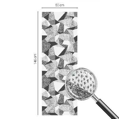 Zelfklevende raamfolie glas in lood Geometrische figuren