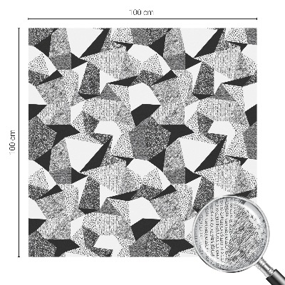 Zelfklevende raamfolie glas in lood Geometrische figuren