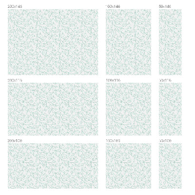 Melkglas folie met glas in lood effect Delicate bladeren