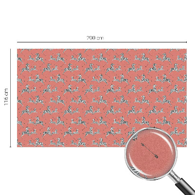 Melkglas folie met glas in lood effect Zebramotief