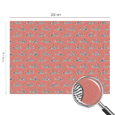 Melkglas folie met glas in lood effect Zebramotief