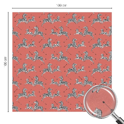 Melkglas folie met glas in lood effect Zebramotief