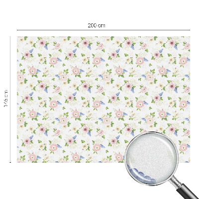 Glas in lood raamfolie Bloemenpatroon