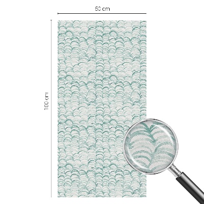 Zelfklevende raamfolie glas in lood Groene golf