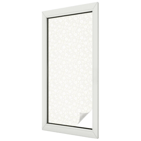 Glas in lood folie voor raam Bloemenpatroon