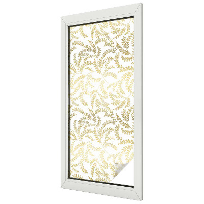 Zelfklevende raamfolie glas in lood Plantenpatroon