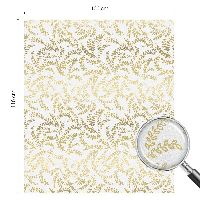 Zelfklevende raamfolie glas in lood Plantenpatroon