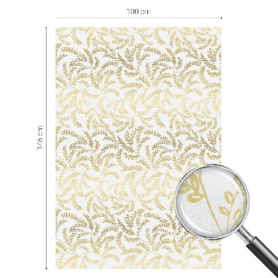 Zelfklevende raamfolie glas in lood Plantenpatroon