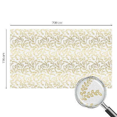 Zelfklevende raamfolie glas in lood Plantenpatroon