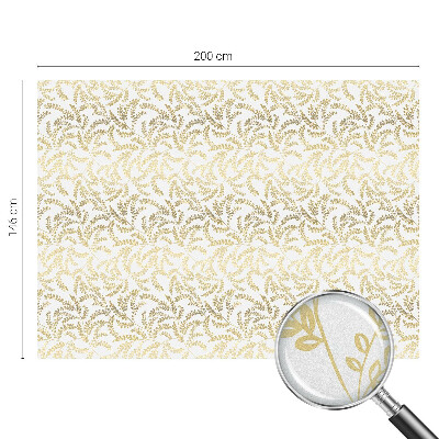 Zelfklevende raamfolie glas in lood Plantenpatroon