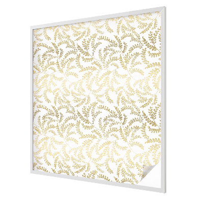 Zelfklevende raamfolie glas in lood Plantenpatroon