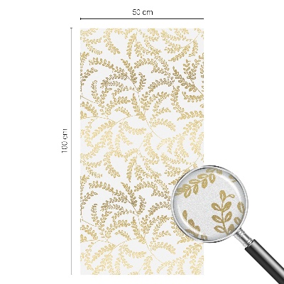 Zelfklevende raamfolie glas in lood Plantenpatroon