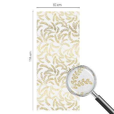 Zelfklevende raamfolie glas in lood Plantenpatroon