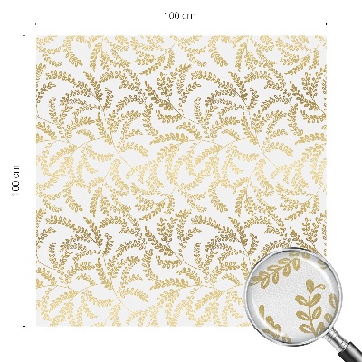 Zelfklevende raamfolie glas in lood Plantenpatroon