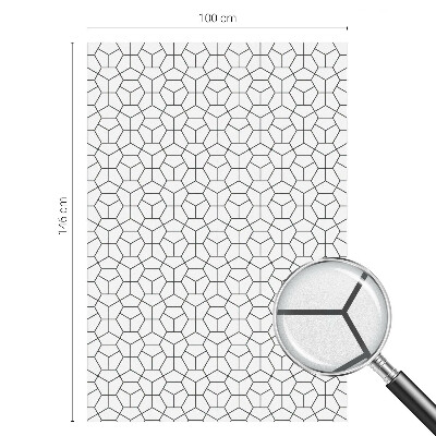 Glas in lood raamfolie Geometrische kubussen