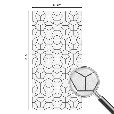 Glas in lood raamfolie Geometrische kubussen
