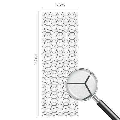 Glas in lood raamfolie Geometrische kubussen